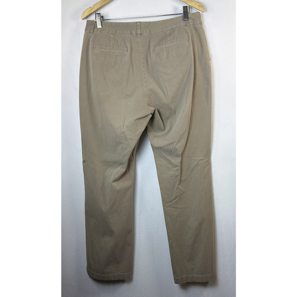 Coldwater Creek Womens natural fit Stretch Dress Pant Size 12 Beige Straight Leg - Picture 5 of 11